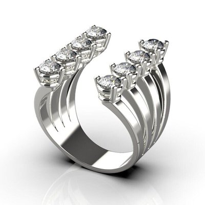 White Gold Diamonds Ring 24801121 from the manufacturer of jewelry LUNET JEWELERY at the price of $2 306 UAH.