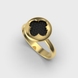 Yellow Gold Diamonds Ring 241181622 from the manufacturer of jewelry LUNET JEWELERY at the price of $756 UAH: 1