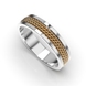 Mixed Metals Wedding Ring 224581100 from the manufacturer of jewelry LUNET JEWELERY at the price of $318 UAH: 4