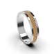 Mixed Metals Wedding Ring 224581100 from the manufacturer of jewelry LUNET JEWELERY at the price of $318 UAH: 6