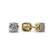 Red Gold Diamond Earrings 310212421