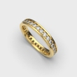Обручка із жовтого золота, з діамантами 239051621