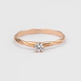 Red Gold Diamond Ring 229072421 from the manufacturer of jewelry LUNET JEWELERY