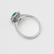 White gold emerald and diamond ring 228841521 from the manufacturer of jewelry LUNET JEWELERY at the price of  UAH: 3