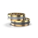 Обручка з комбінованого золота, з діамантами 211892421 від виробника ювелірних прикрас LUNET JEWELLERY по ціні 47 045 грн грн: 7