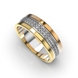 Обручка з комбінованого золота, з діамантами 211892421 від виробника ювелірних прикрас LUNET JEWELLERY по ціні 47 045 грн грн: 2
