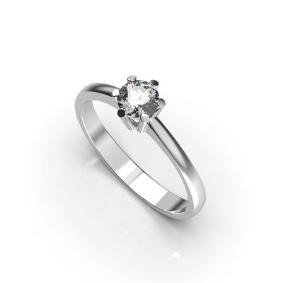 White Gold Diamond Ring 220691121 from the manufacturer of jewelry LUNET JEWELERY at the price of $843 UAH.