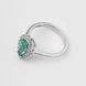 White gold emerald and diamond ring 228851521 from the manufacturer of jewelry LUNET JEWELERY at the price of  UAH: 3