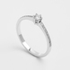 White Gold Diamond Ring 234741121 from the manufacturer of jewelry LUNET JEWELERY at the price of $554 UAH: 1