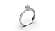 White Gold Diamonds Ring 22581521 from the manufacturer of jewelry LUNET JEWELERY at the price of  UAH: 8