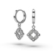 White Gold Diamond Earrings 323131121 from the manufacturer of jewelry LUNET JEWELERY at the price of  UAH: 7