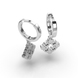 White Gold Diamond Earrings 323131121 from the manufacturer of jewelry LUNET JEWELERY at the price of  UAH: 6