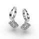 Сережки з білого золота, з діамантами 323131121 від виробника ювелірних прикрас LUNET JEWELLERY по ціні  грн: 9