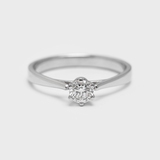 White Gold Diamond Ring 220611121 from the manufacturer of jewelry LUNET JEWELERY