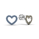 Сережки «Серце» з білого золота, з блакитними і жовтими діамантами 327471121 від виробника ювелірних прикрас LUNET JEWELLERY по ціні 20 824 грн грн: 6