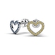 Сережки «Серце» з білого золота, з блакитними і жовтими діамантами 327471121 від виробника ювелірних прикрас LUNET JEWELLERY по ціні 20 824 грн грн: 8