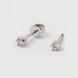 White Gold Diamond Earrings 316621121 from the manufacturer of jewelry LUNET JEWELERY at the price of $314 UAH: 1