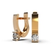 Red Gold Diamond Earrings 317502421