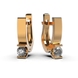 Red Gold Diamond Earrings 317502421