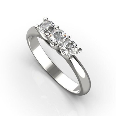White Gold Diamonds Ring 23841121 from the manufacturer of jewelry LUNET JEWELERY at the price of $934 UAH.