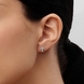 White Gold Diamond Earrings 322821121 from the manufacturer of jewelry LUNET JEWELERY at the price of $829 UAH: 2