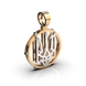 Ukrainian Tryzub Gold Diamond Pendant 130602422
