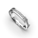 White Gold Diamond Wedding Ring 213091121 from the manufacturer of jewelry LUNET JEWELERY at the price of $848 UAH: 2
