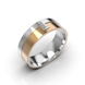 Mixed Metals Diamond Wedding Ring 225931121 from the manufacturer of jewelry LUNET JEWELERY at the price of 22 235 грн UAH: 4