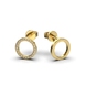 Yellow Gold Diamond Earrings 317143121