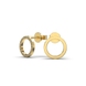 Yellow Gold Diamond Earrings 317143121