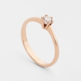Red Gold Diamond Ring 27622421 from the manufacturer of jewelry LUNET JEWELERY