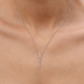 White Gold Diamond Necklace 117871121
