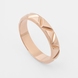 Red Gold Women's wedding ring 242401300 from the manufacturer of jewelry LUNET JEWELERY at the price of $286 UAH: 1