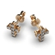 Red Gold Diamond Earrings 322832421