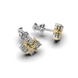 Сережки з комбінованого золота, з діамантами 334841121 від виробника ювелірних прикрас LUNET JEWELLERY по ціні 44 099 грн грн: 12