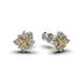 Сережки з комбінованого золота, з діамантами 334841121 від виробника ювелірних прикрас LUNET JEWELLERY по ціні 44 099 грн грн: 7