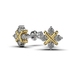 Сережки з комбінованого золота, з діамантами 334841121 від виробника ювелірних прикрас LUNET JEWELLERY по ціні 44 099 грн грн: 9