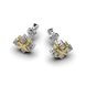 White and Yellow Gold Diamond Earrings 334841121 from the manufacturer of jewelry LUNET JEWELERY at the price of $1 097 UAH: 11