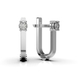 White Gold Diamond Earrings 319621121 from the manufacturer of jewelry LUNET JEWELERY at the price of $949 UAH: 1
