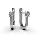 White Gold Diamond Earrings 319621121 from the manufacturer of jewelry LUNET JEWELERY at the price of $949 UAH: 2