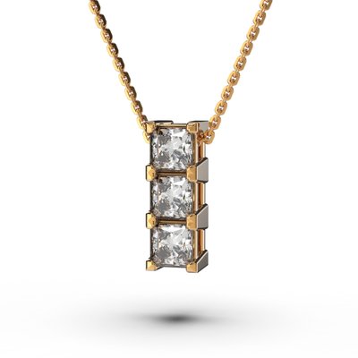 Red Gold Diamond Necklace 725322421 from the manufacturer of jewelry LUNET JEWELERY at the price of $1 472 UAH.
