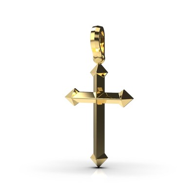 Хрестик з червоного золота 11622400