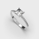 White Gold Diamond Ring 241951121 from the manufacturer of jewelry LUNET JEWELERY at the price of $2 603 UAH: 1
