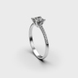White Gold Diamond Ring 241951121 from the manufacturer of jewelry LUNET JEWELERY at the price of $2 603 UAH: 3