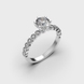 White Gold Diamond Ring 222091121 from the manufacturer of jewelry LUNET JEWELERY at the price of $4 025 UAH: 4