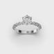 White Gold Diamond Ring 222091121 from the manufacturer of jewelry LUNET JEWELERY at the price of $4 025 UAH: 3