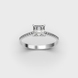 White Gold Diamond Ring 241951121 from the manufacturer of jewelry LUNET JEWELERY at the price of $2 603 UAH: 2