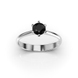 Каблучка з білого золота, з чорним діамантом 236071122 від виробника ювелірних прикрас LUNET JEWELLERY по ціні 24 602 грн грн: 8