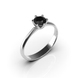 Каблучка з білого золота, з чорним діамантом 236071122 від виробника ювелірних прикрас LUNET JEWELLERY по ціні 24 602 грн грн: 10
