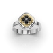 White&Yellow Gold Diamond Ring 234431122 from the manufacturer of jewelry LUNET JEWELERY at the price of $667 UAH: 7